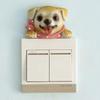 Creative Resin 3D Switch Stickers Living Room and Bedroom Wall Cartoon Switch Wall Stickers Decoration Protector Cover DIY
