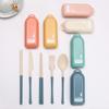 Camping Outdoor Tableware Knives Fork Spoon Chopsticks Straw Set Cutlery Set Dinnerware Set