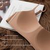 Women's Seamless Half-Cup Push-Up Bra - Smooth, Comfortable, Thin, Wire-Free, Anti-Sagging, Small Bust Support, Summer Design.