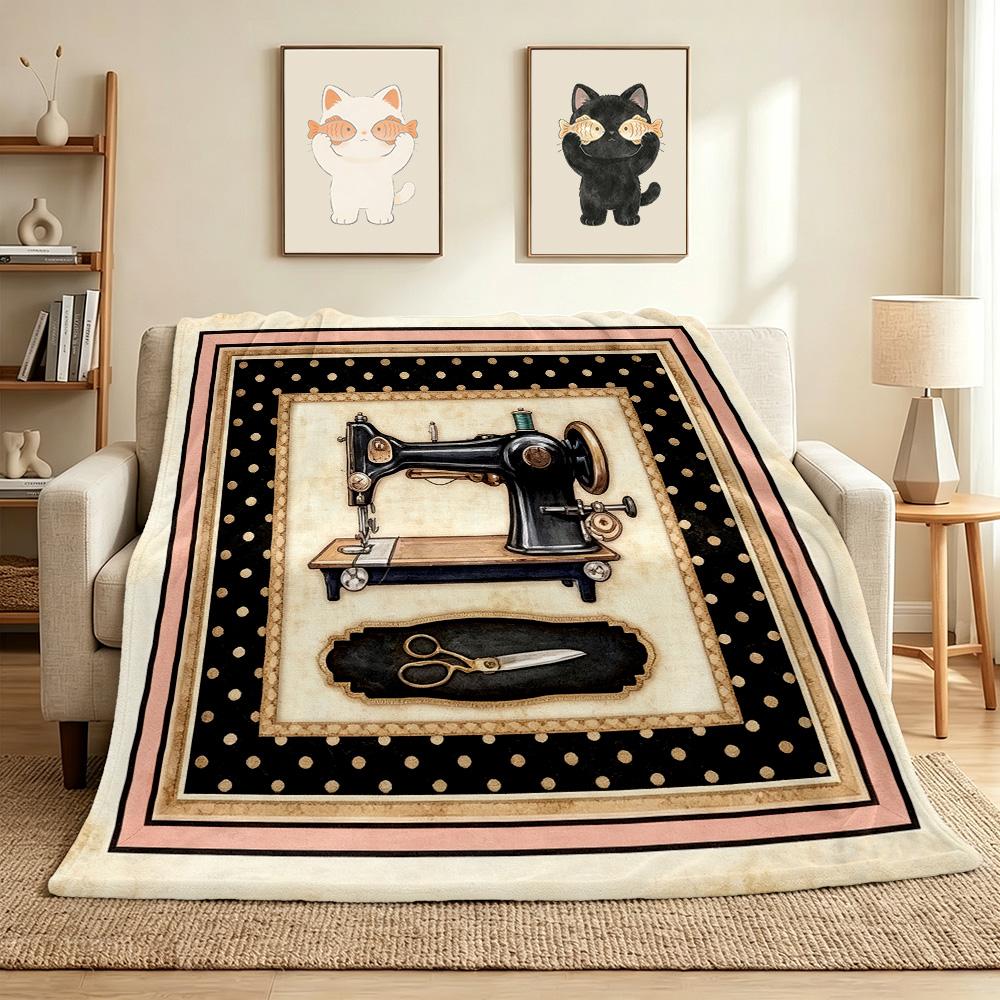 Machine Flannel Blanket Throw Blanket Soft Warm Sofa Bed Camping home Decor Unique Christmas Gift C9261630