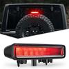 Led 3Rd Brake Light For Jeep Wrangler Jl 2018-2024 Rear High Mount Stop Light Brake Lamp Smoked Lens