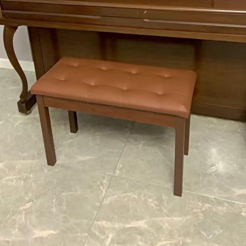 Adjustable Leather Music Stool with Storage Box