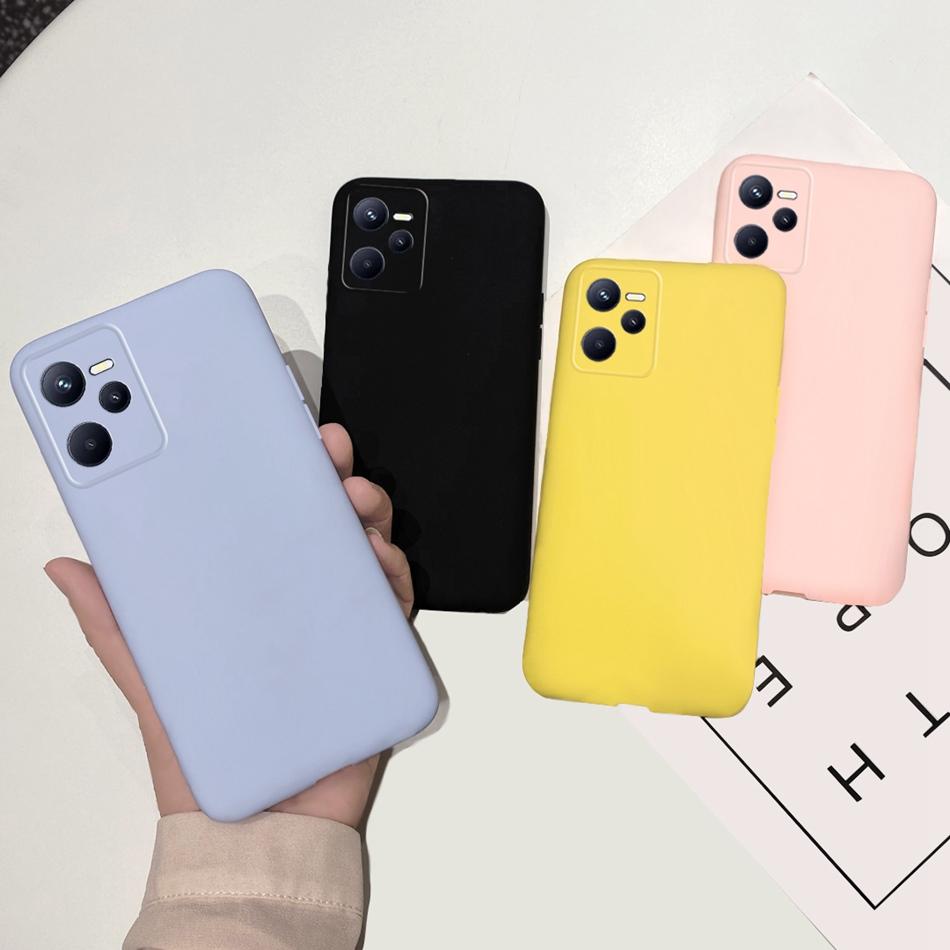For Realme C35 Case RealmeC35 C 35 4G RMX3511 2022 Candy Color Silicone Soft Cover Cases For Realme Narzo 50A Prime Phone Bumper