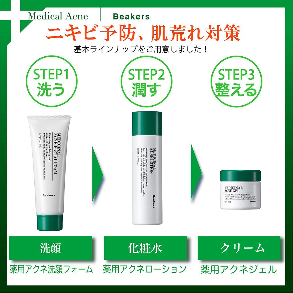 Medicated acne set acne facial cleansing foam Medicated acne lotion Medicated acne Acne care Acne scars Pimple prevention Pore moisturizing Skin care