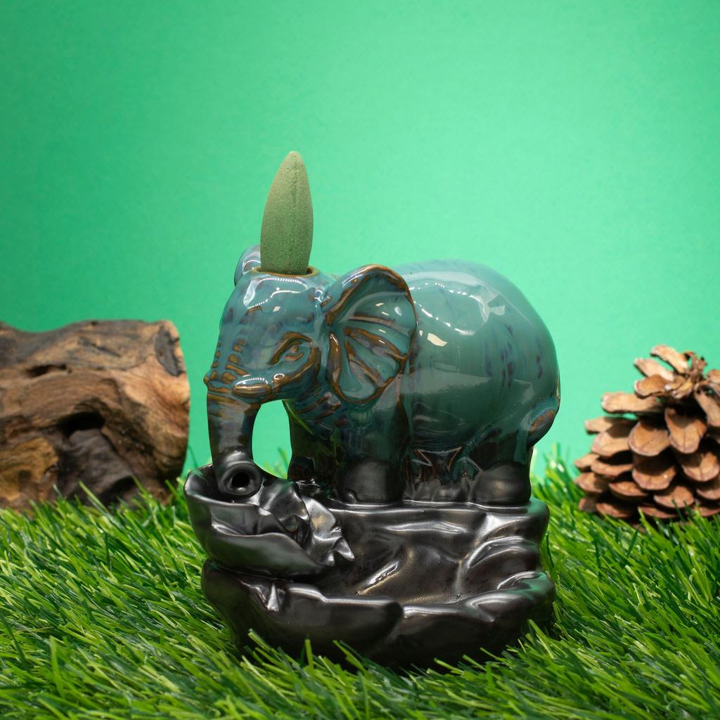Backflow Incense Burner – Elephant At Pool