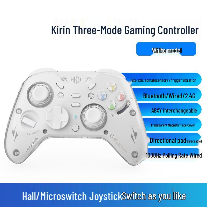 Kirin Switch Bluetooth Dual Hall Vibration Game Controller for PC, TV & iOS - Black Myth Wukong Edition