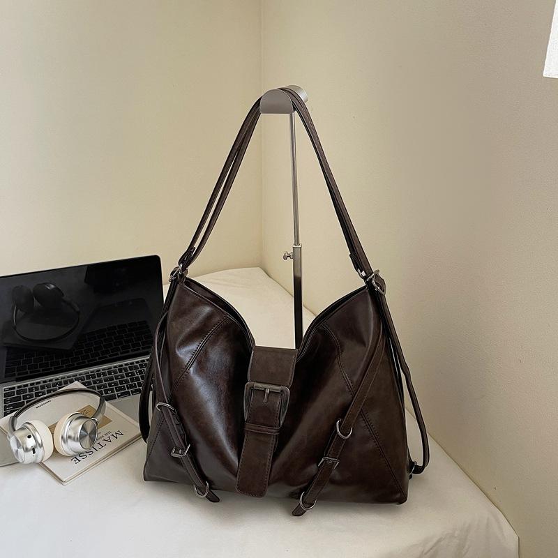 Simple and Large-capacity Lazy Wind Commuter Tote Bag Women's Autumn New Trend Shoulder Bag Backpack