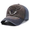 Washed Cloth Cow Head Baseball Cap Color Matching Versatile Denim Cap Casual Sunshade Sun Protection Hat