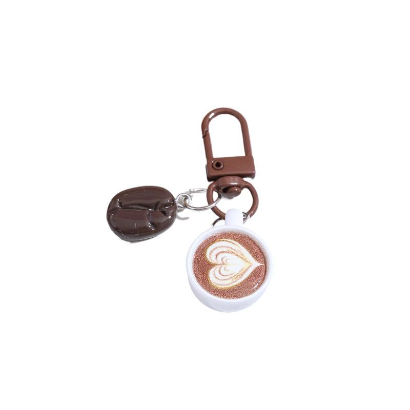 Minimalist Creative Coffee Cup Charming Coffee Bean Bag Charm Car Accessory Bag Charm