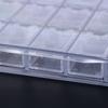 20 Grids Clear Nail Art Display Tray Glitter Rhinestone Decor Storage Box Case