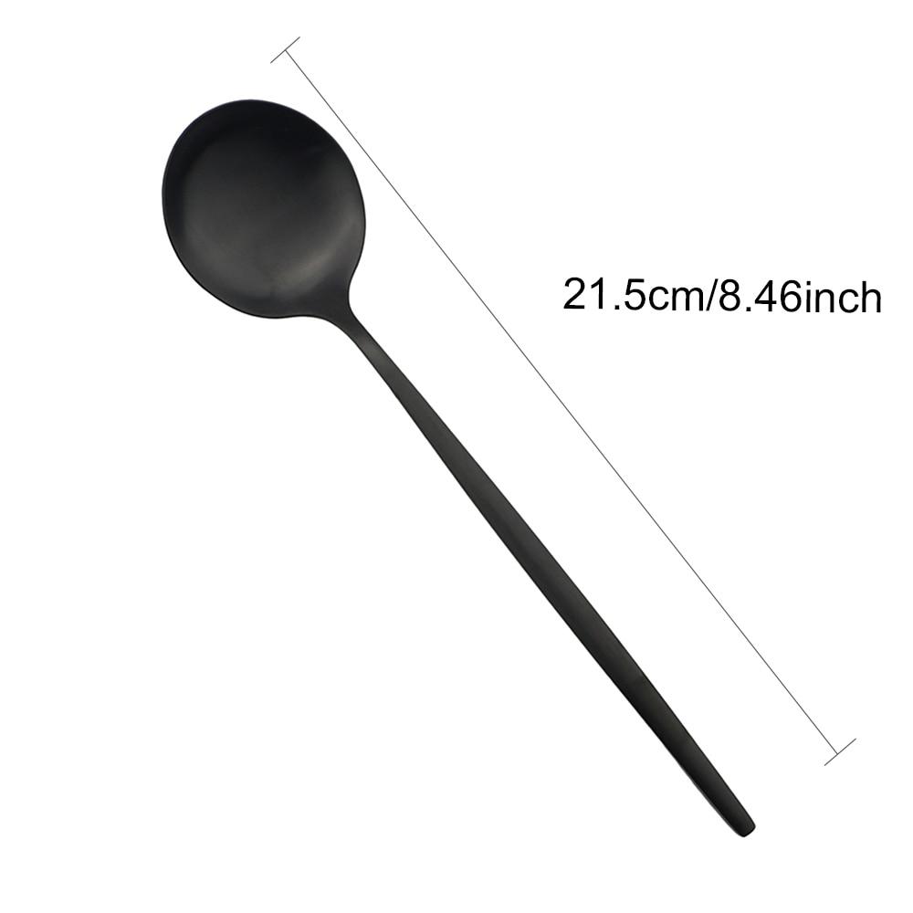 Černá matná sada příborů nůž vidlička lžíce jídelní sada kuchyňské příbory příbory sada příborů sada nádobí z nerezové oceli