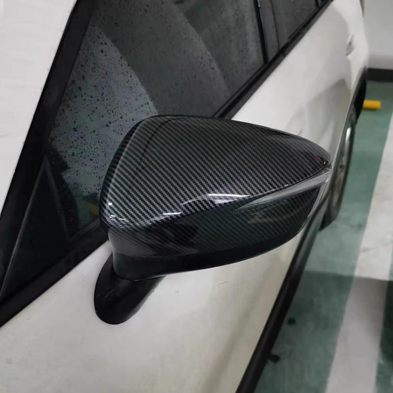 For Mazda CX-5 CX5 2012 -2014 2015 2016 2017- ABS Side Door Mirror Carbon Fiber Look Rear View Rearview Caps Trim Car Covers