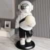 Astronaut Figurines Creative Miniatures with Moon Light Modern Sculptures Living Room Ornaments Home Decoration Accessories