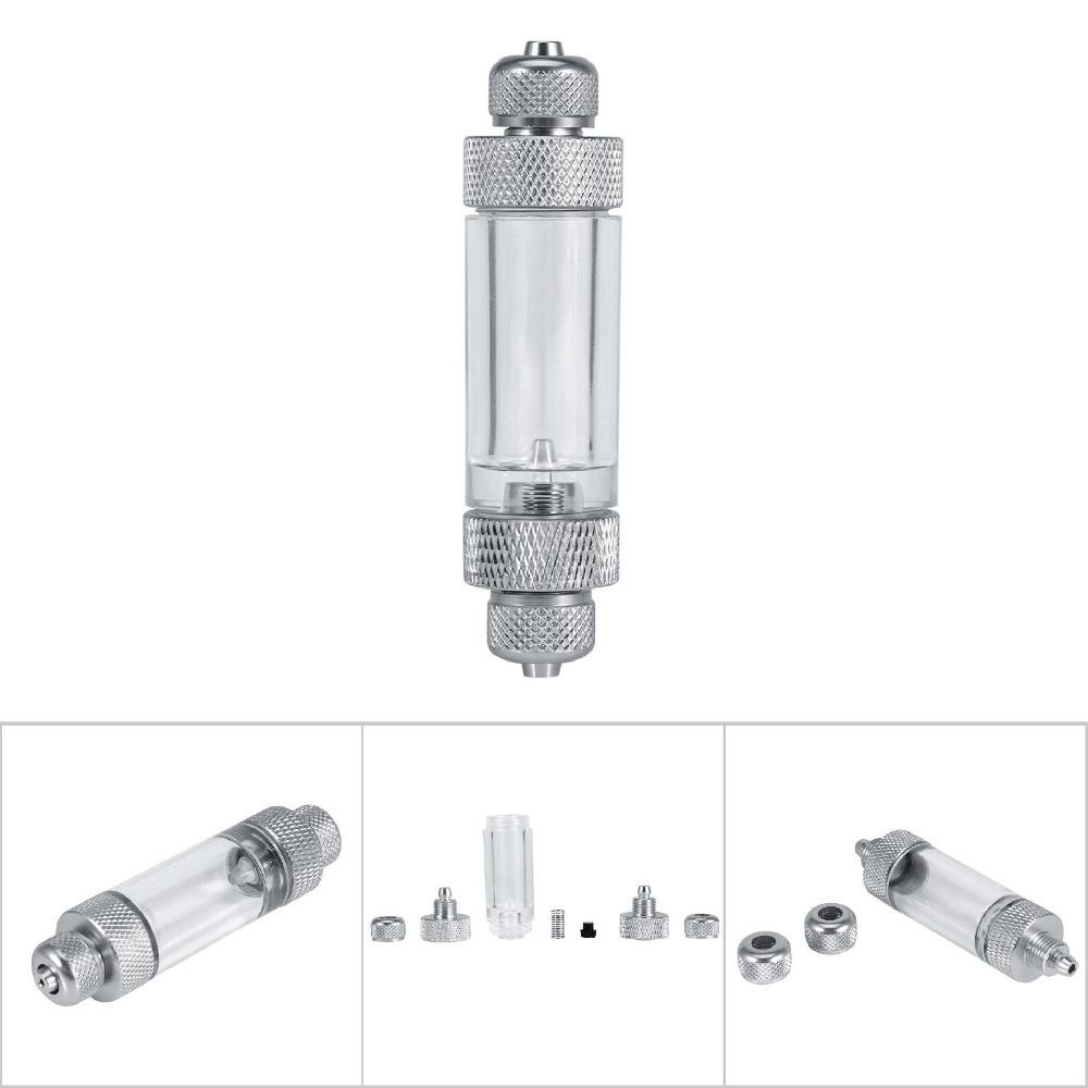 Double Head Non Return Bubble Counter Built-in Check Valve CO2 Bubble Meter Fish Tank