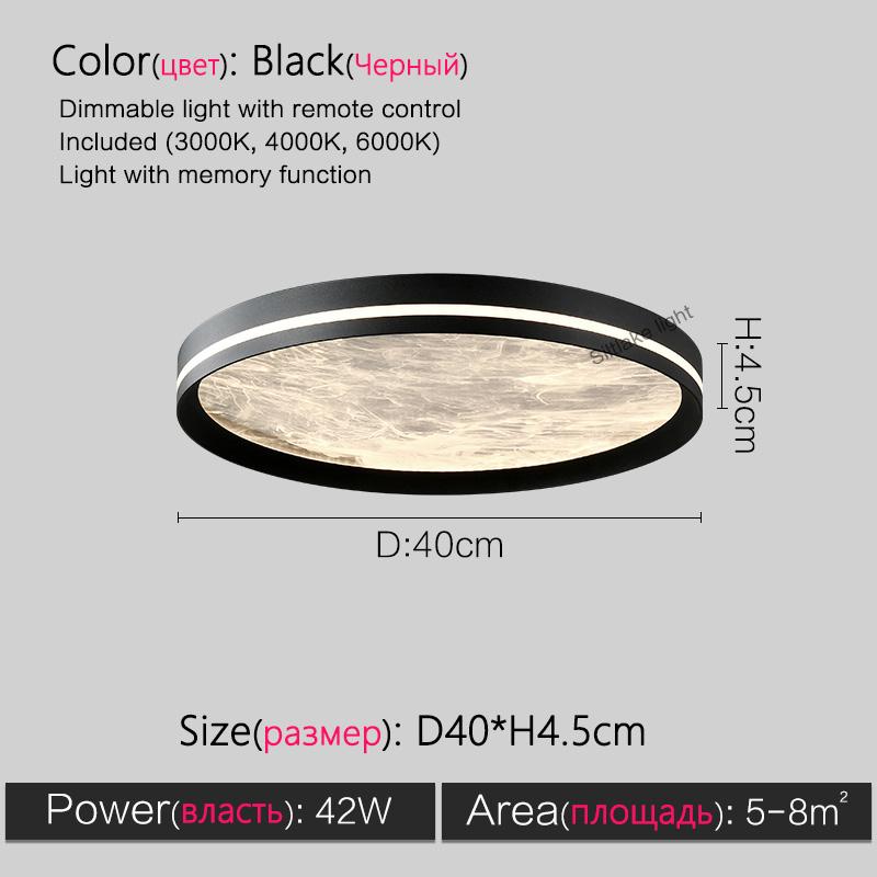 

Потолочный светильник для спальни, цветное облако, минималистичный свет, роскошный современный простой светодиодный светильник полного спектра для защиты глаз в гостиной Diameter 40cm чёрный