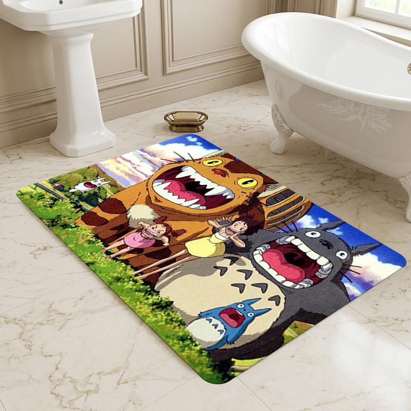 Neighbor Totoro Carpet Rug for Bedroom Living Room Home Sofa Decoration,Office Home Decor Game Large Decor Floor Mat