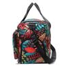 Oxford Fabric Travel Duffel Bag with Leaf Print Multiple Pockets Waterproof Gym Weekender Bag