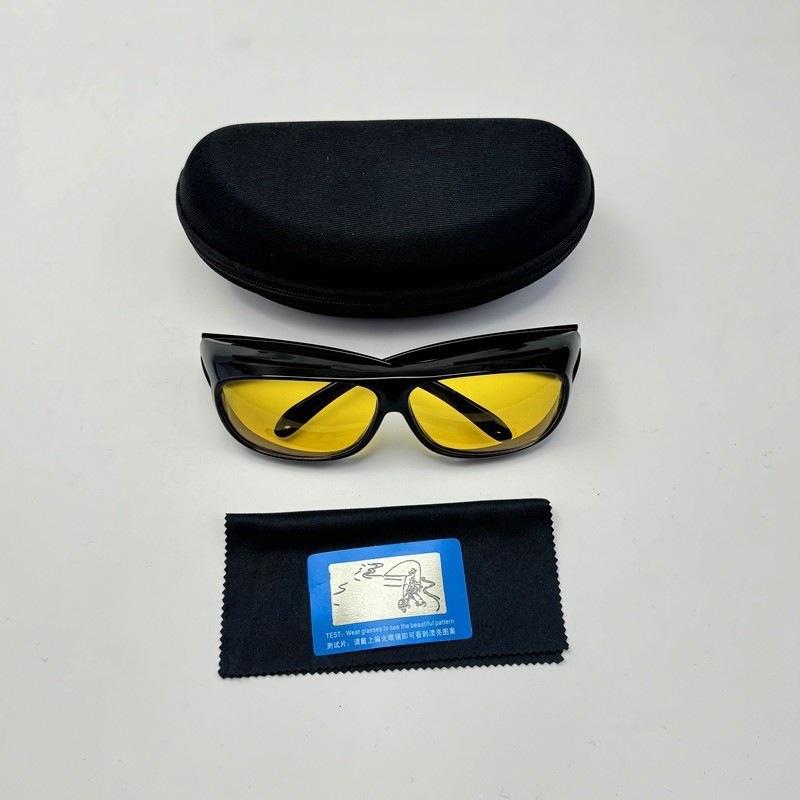 UV protection, windproof eye protection, labor protection glasses, splash protection and high beam protection high definition polarized night vision g