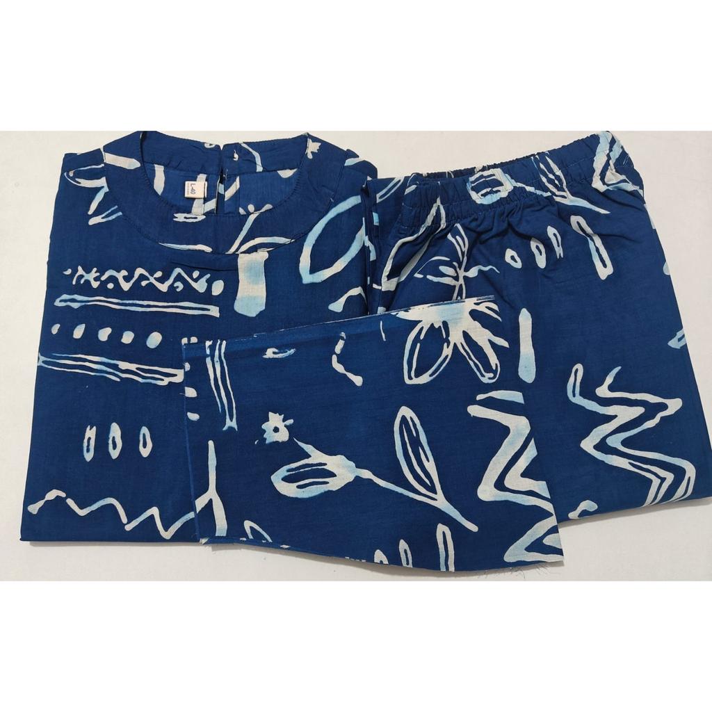 Floral Printed Sleeveless Top Kurti Palazzo Set Indian Women's Kurta Cord Set