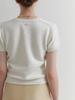Liel Fav Half V Knit (Ivory)