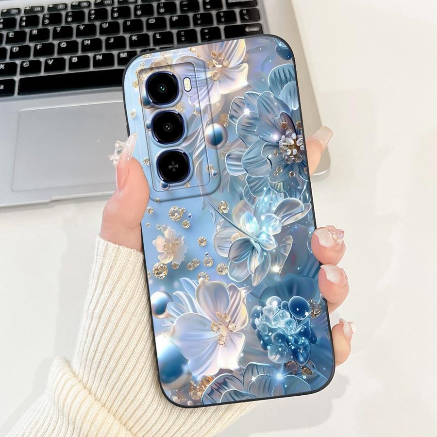 For Itel City 100 4G Phone Case Shell flower 2025 Painted Soft Silicone Proective Coque For Itel City100 Back Cover 6.75''