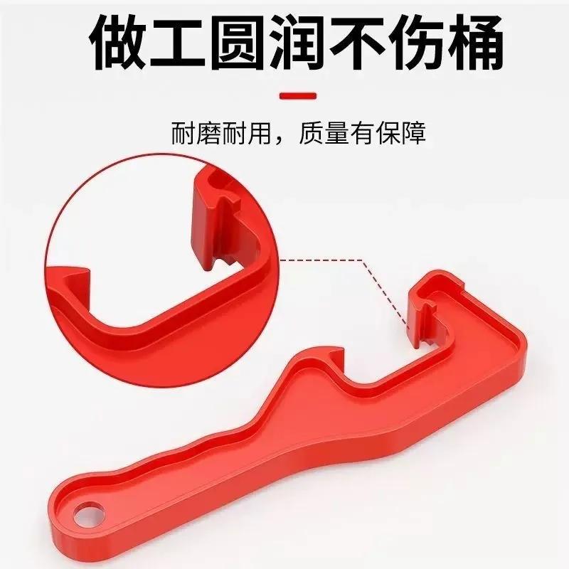 Manuell burköppnare Arbetsbesparande Hushållsplast Öppningsverktyg för Gallon Honungshink Hinklock Färgfat Lockborttagningsnyckel