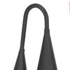 Two Tone Agogo Bell Black Metal Traditional Latin Agogo Percussion Instrument with Wooden Stick