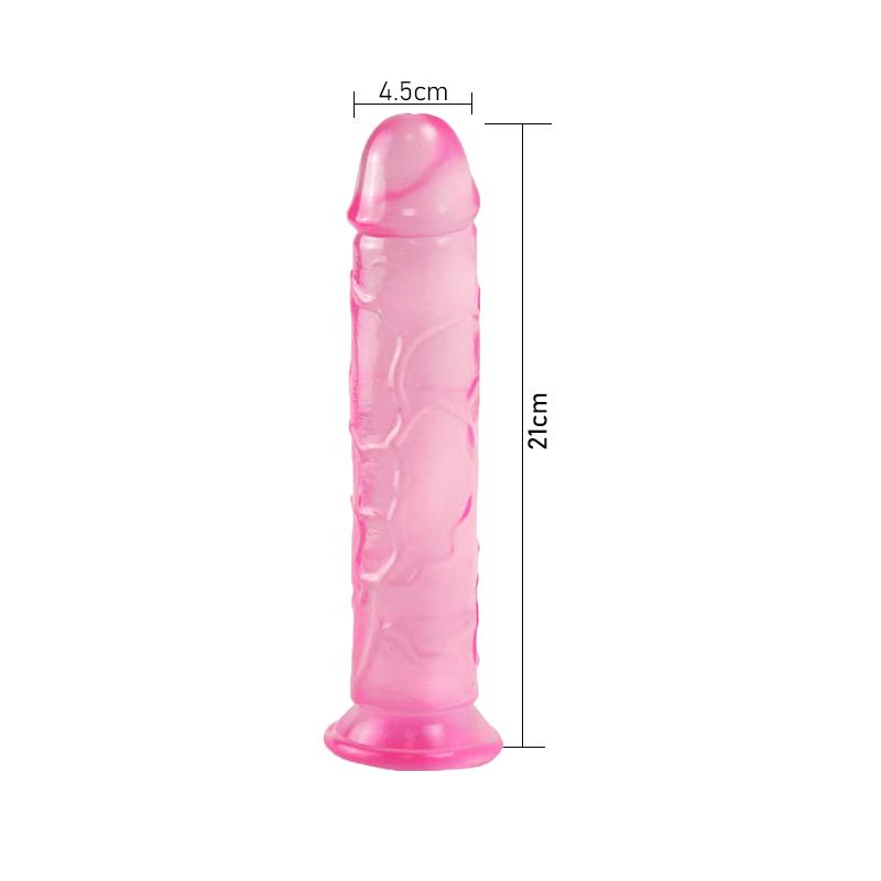 MoDi Realistisk Big Jelly Dildo Kvinner Erotiske analsexleketøy Gay Myk Klitoris Vaginal Onani Penis Sugekopp Big Pick