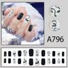 24 teile/schachtel Schnelle Nägel Verschiedene Schmetterling 3D Blumen Einfache Nail art Aufkleber Tragbare DIY Fertige Künstliche Nägel