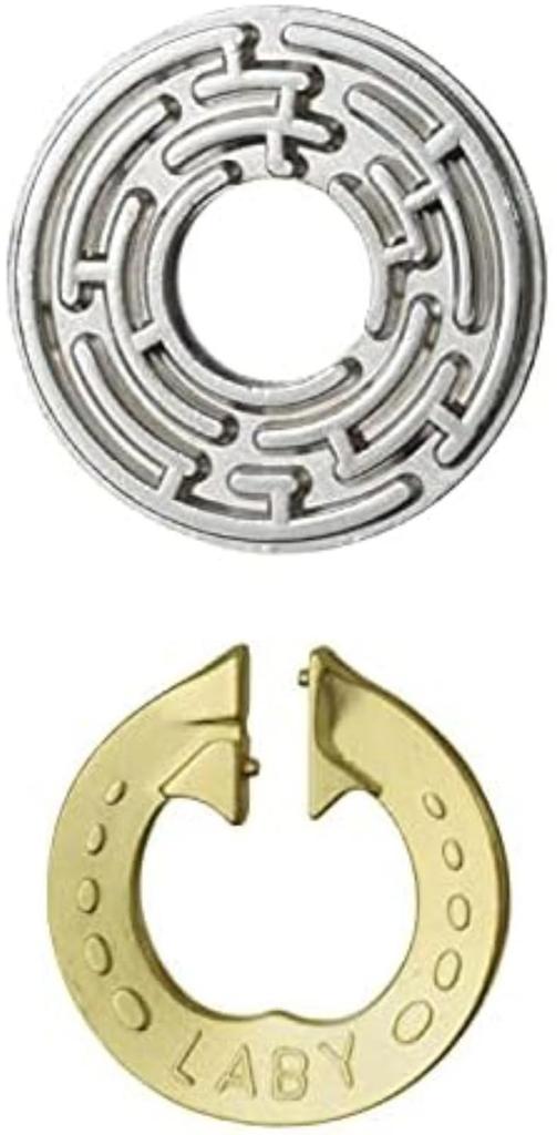 Hanayama CAST LABY GOLD & SILVER Removal Puzzle [Difficulty Level 5]