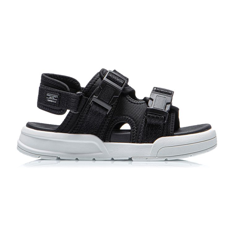 LiNing Youth  Coca Sports Sandals Kids Sandals Black White YKUR010-1