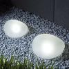 Solar Outdoor Stone Lamp Frosted Glass Ground Lamp, Garden Green Pebble Lamp, Wireless Decorative Garden Lawn Courtyard Lamp