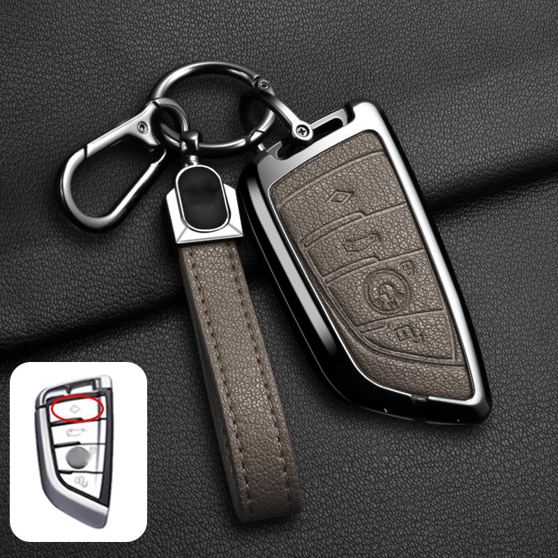 Zinc Alloy Car Key Case Suitable For Bmw X1 X3 X5 X6 X7 1 3 5 67 Series G20 G30 G11 F15 F16 G01 G02 F48 Car Key Protection Shell
