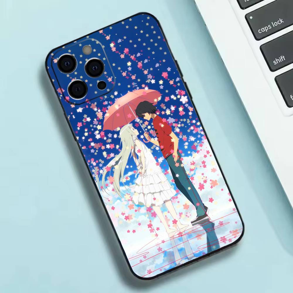 AnoHana M-Meiko Anime H-Honma Phone Case Silicone Soft For IPhone 17 16 15 14 13 12 11 X XR Plus Pro Max Plus