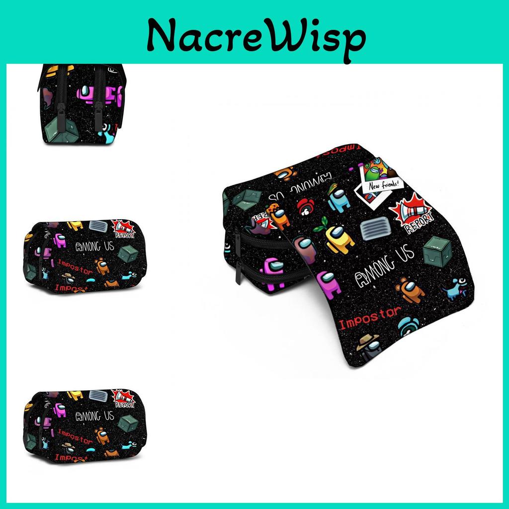 Among Us Pencil Case Storage Bag With Polyester Material For Kids And Teens