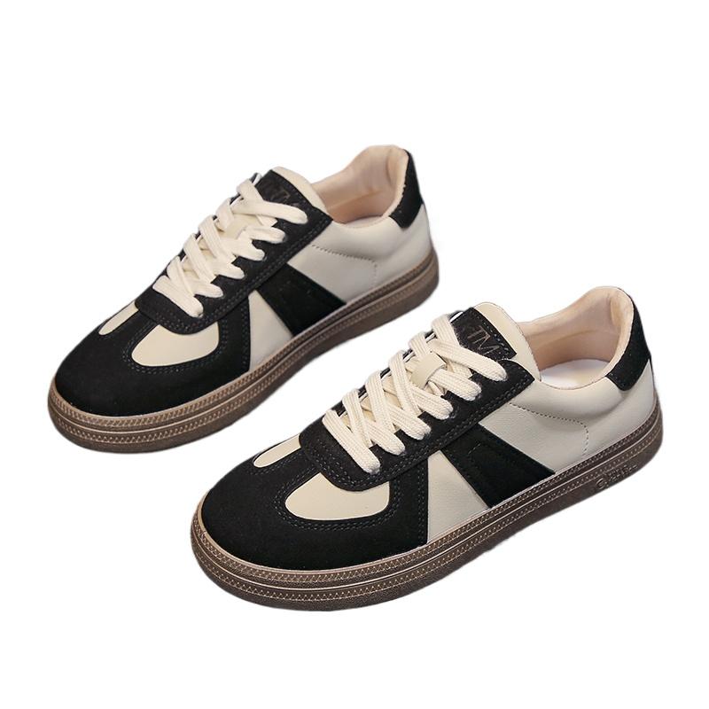 Fashion Shoes Woman 2024 Trend Cow Suede Leather Women Sneakers Mixed Color Flat Sneakers Ladies Casual Shoes Fashion Plus Size 40