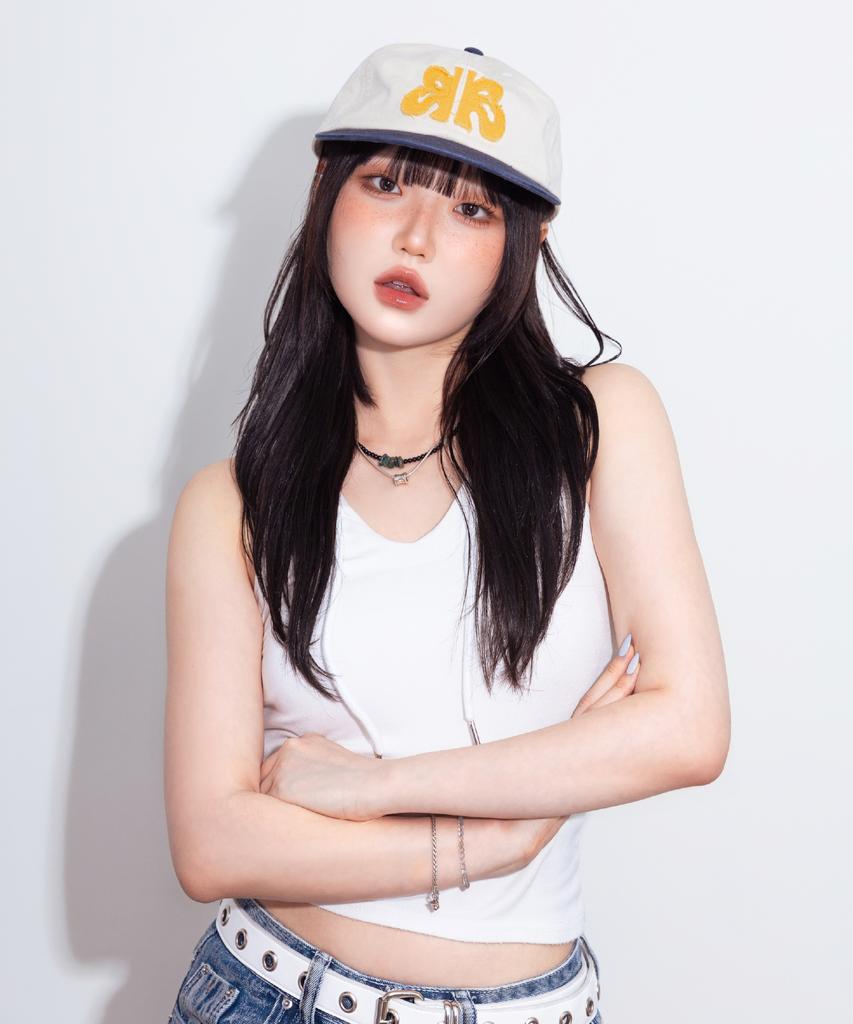 Pimadajiwin Bbi Collabo Applique Camp Cap [Ivory/Navy]