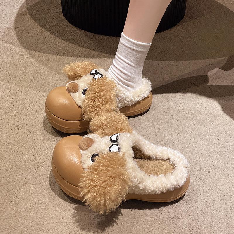 Cute Cotton Slippers Women's 2025 Winter New Fashion Thickened Warm Home Wear Cotton Slippers Women's Winter Slippers