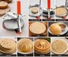 TreegoArt Stainless Steel Puri Maker Press Machine Manual Hand Press With Handle For Making Papad, Khakhra, Poori, Roti and Many More - Pack Of 1