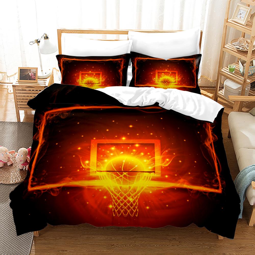 Basketball Bedding Set Single Twin Full Queen King Size Sports Bed Set Aldult Kid Bedroom Duvetcover Sets 3D Print 011