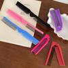 Colorful Portable Fashion Hair Comb Folding Anti-static Plastic Comb Hair Brush Compact Pocket Size Purse Hair Comb Cepillo Para