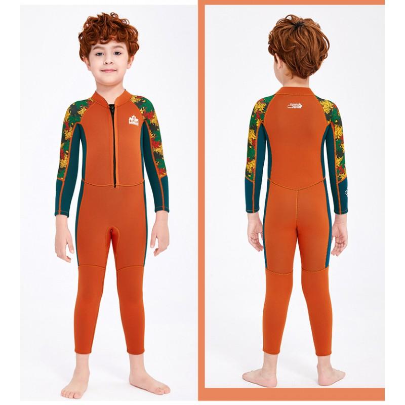 Children's Diving Suit 2.5MM Boys 'swimsuit One-piece Long-sleeved Warm Snorkel Surfing