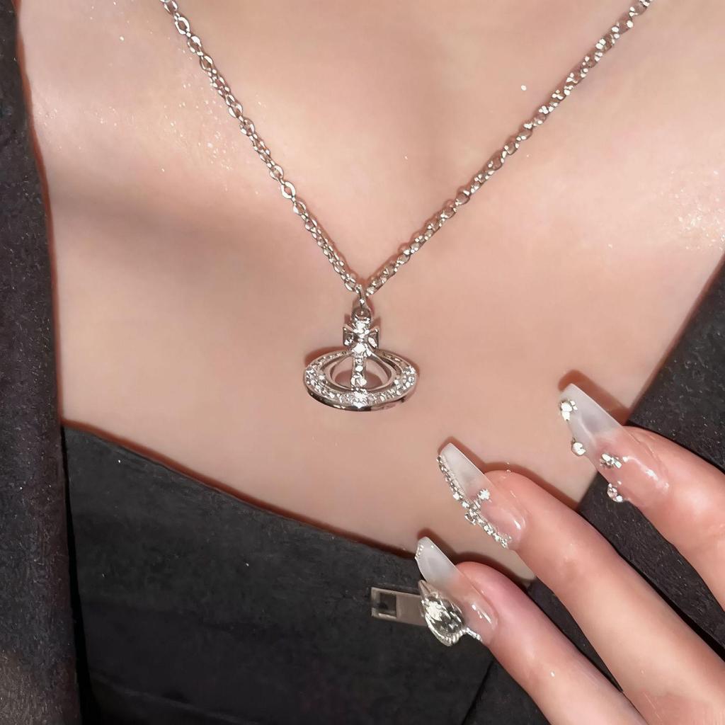 Women's Summer Luxury Titanium Steel Necklace - High-End Design Clavicle Pendant