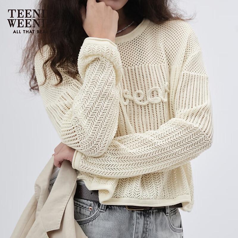 Teenie Weenie Women's Knitted Hollow-Out Cardigan