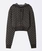 SCULPTOR Snowflake Knit Zip-Up Gray