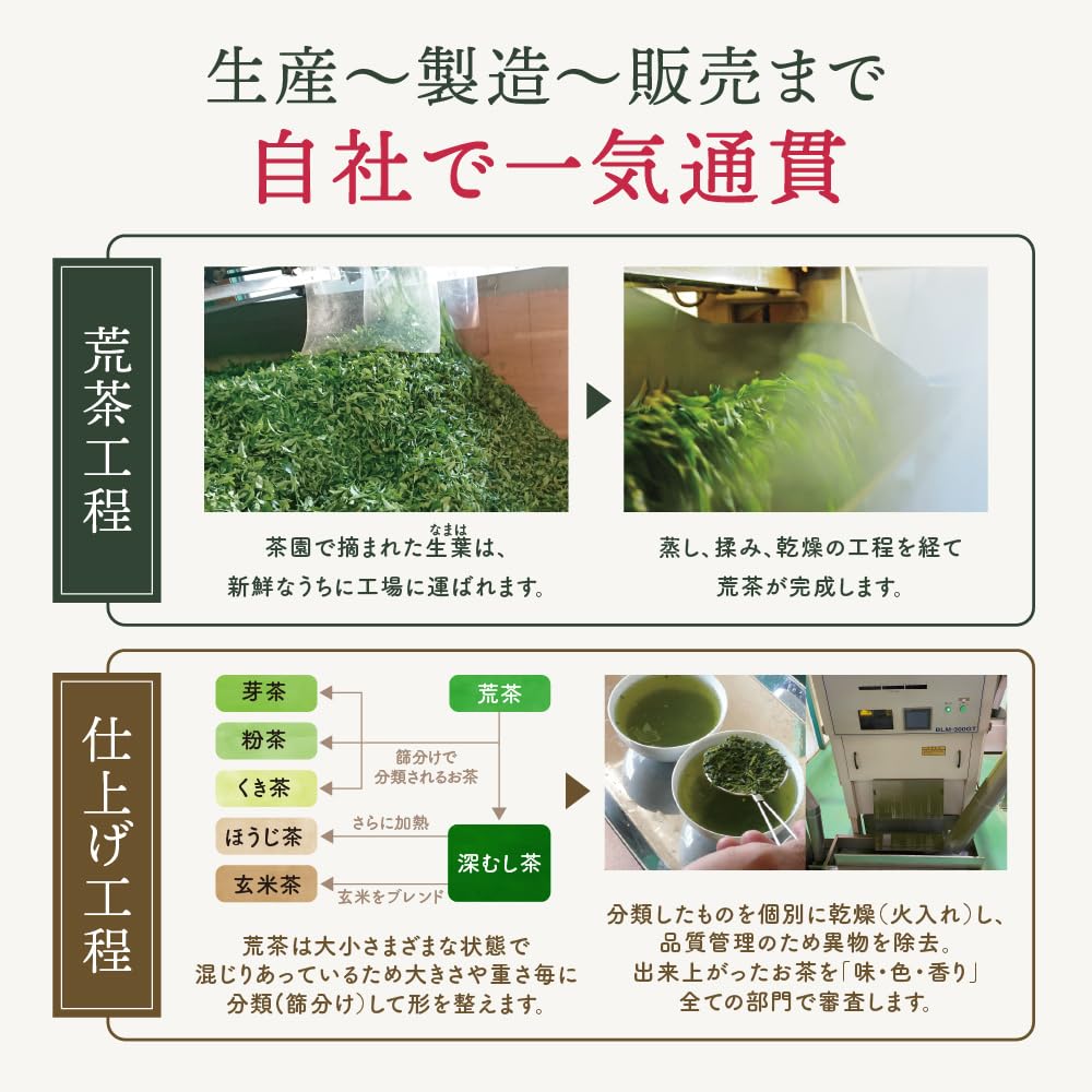 Arahataen Special Selection Gourmet Shizuoka Fukamushi Tea Pack with x 100 Made with Tea Bags Matcha, 2.5g pieces, Ichibancha, High-quality Tea,