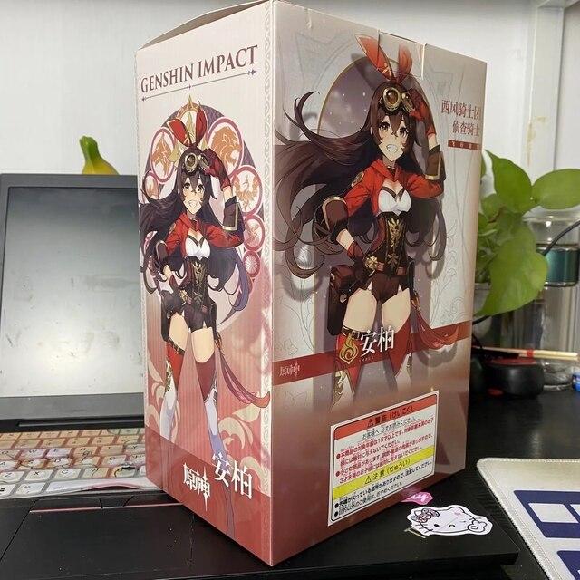 24cm Genshin Impact Amber Pvc Actionfigur Amber Figma Anime Spiel Genshin Impact Figur Modell Spielzeug Puppe