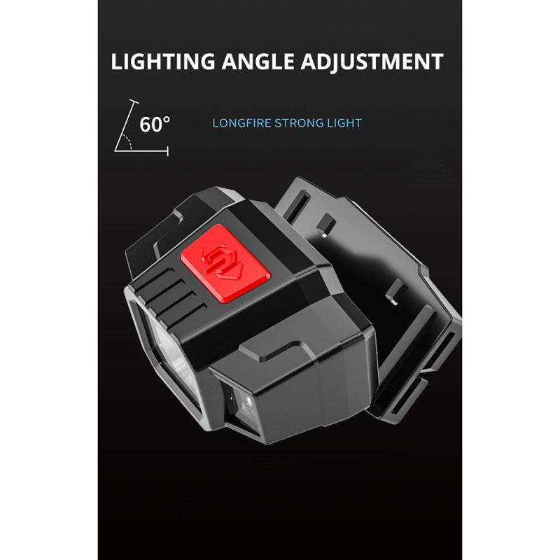 Lanterna frontală cu LED Lanternă cu inducție ușoară, portabilă, montată pe cap, pentru explorarea alergării