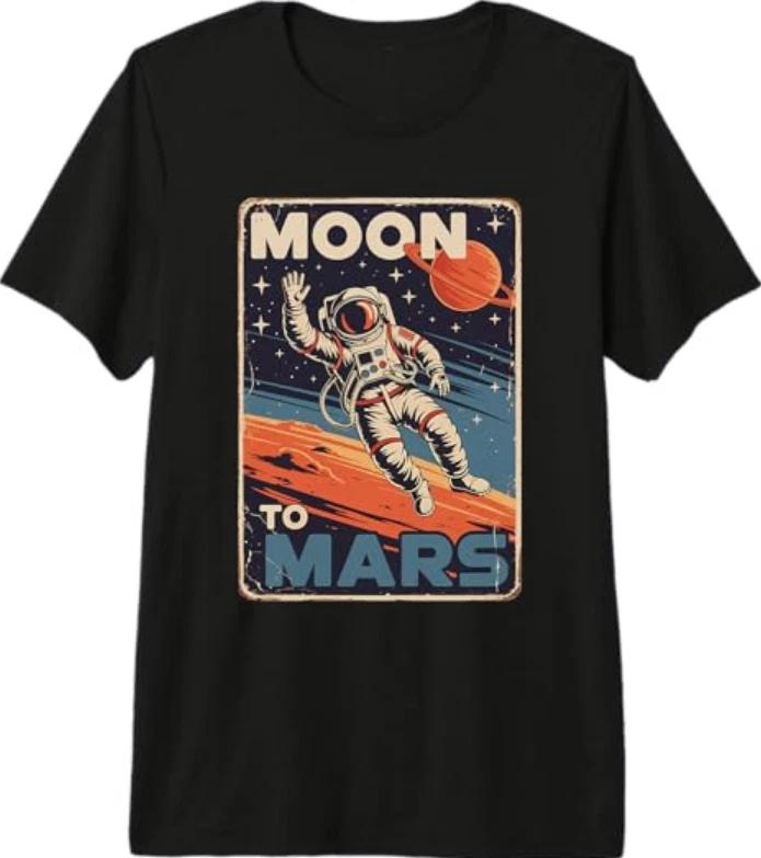 Artemis Space Astronaut Space Suit Moon Poster Art Mars Premium Triblend Tshir S