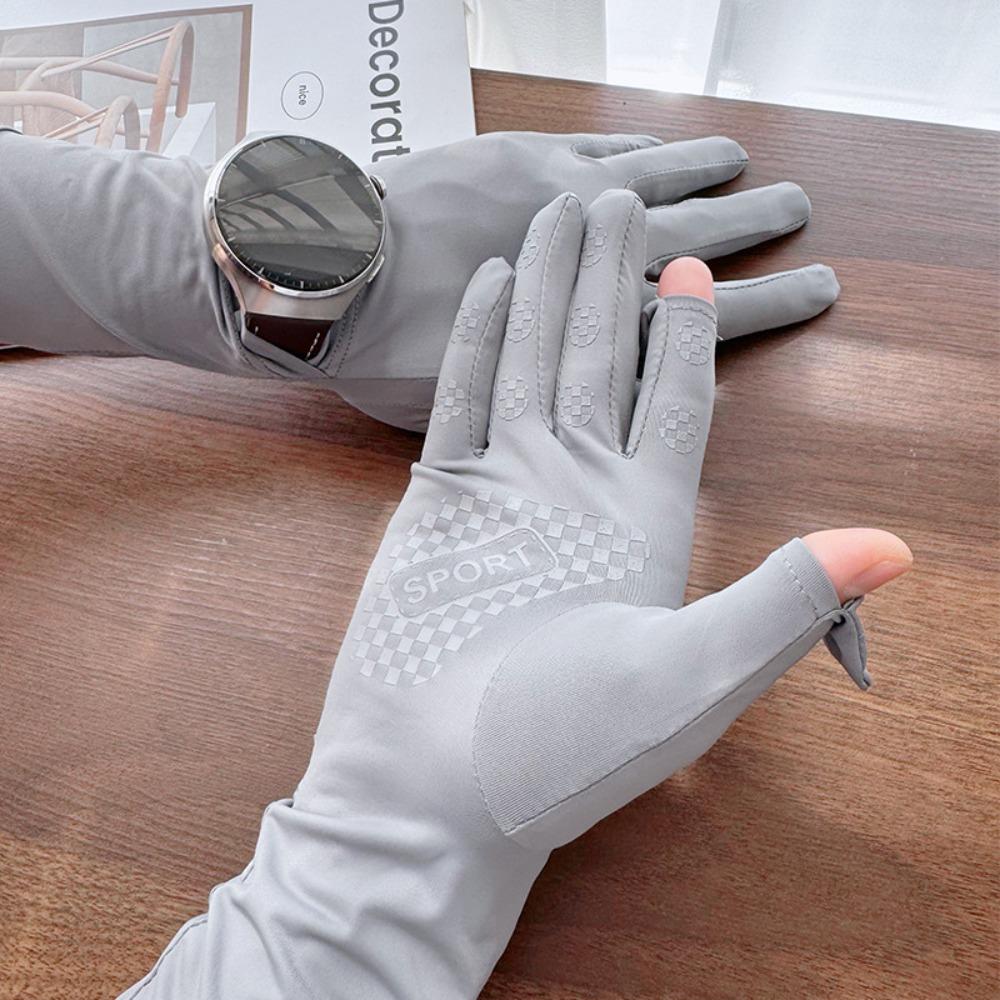 Anti-UV Sun Protection Riding Gloves Breathable Summer Driving Mittens  Ladies